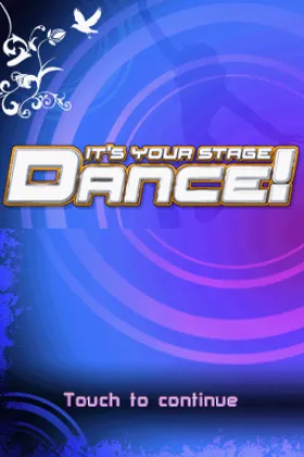 Dance! - It's Your Stage (Europe) (En,De) (NDSi Enhanced) screen shot title